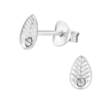 Load image into Gallery viewer, 925 Gold Silver Leaf Earring