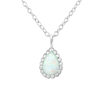 925 Silver Pear Necklace