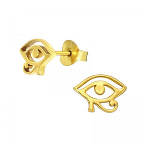 925 Silver Gold Plated Eyes