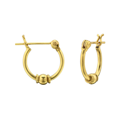 925 Gold Silver Hoops Earring