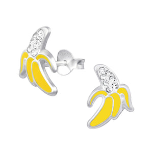 925 Silver Banana Earring