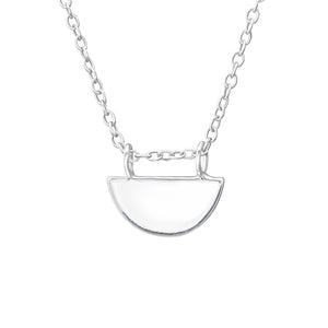 925 Silver Semi Circle Necklace