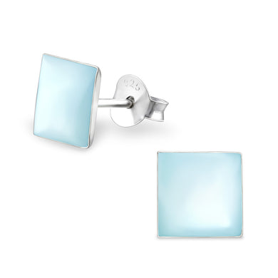 925 Silver Square Earring