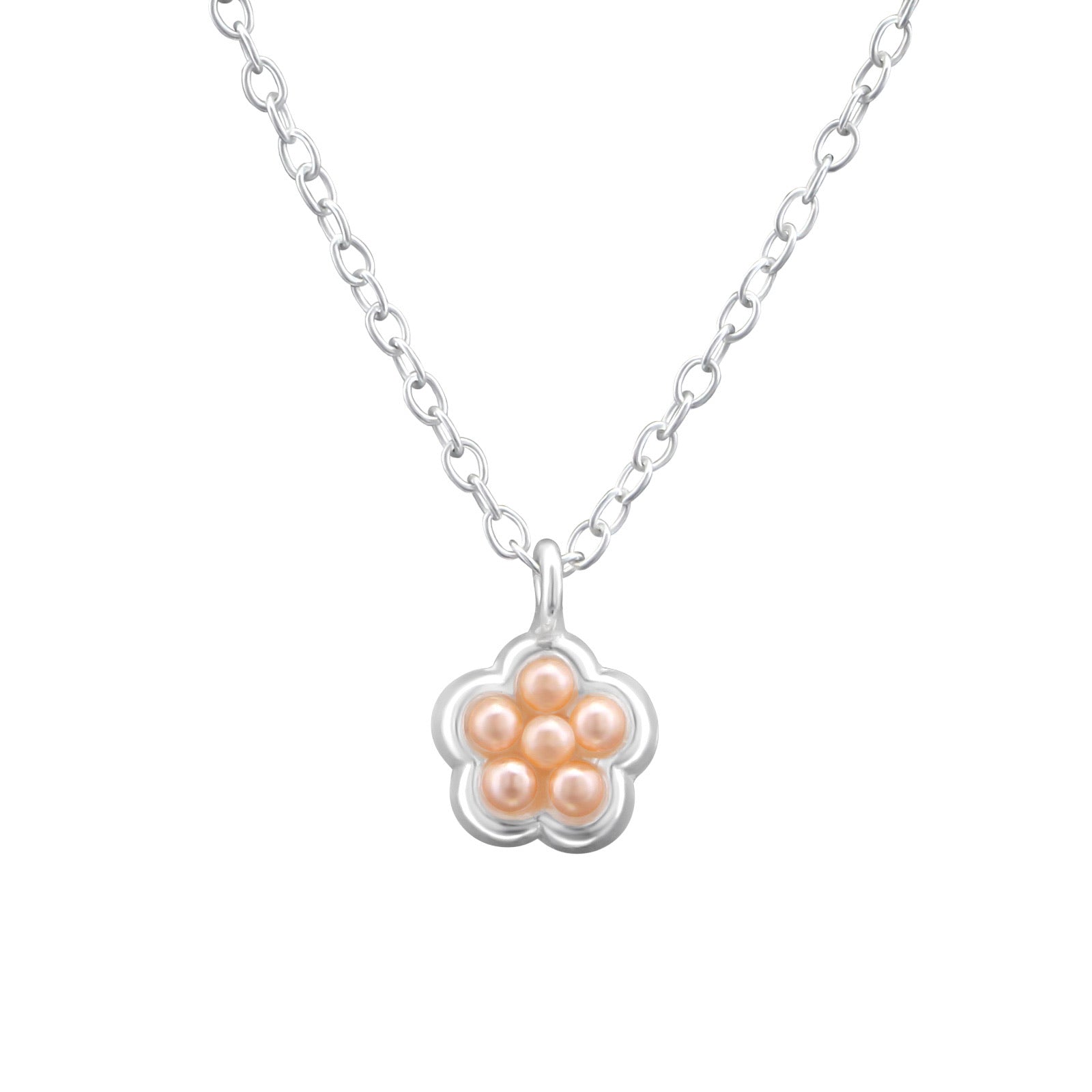 925 Silver Flower Necklace