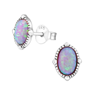 925 Silver Oval Earring