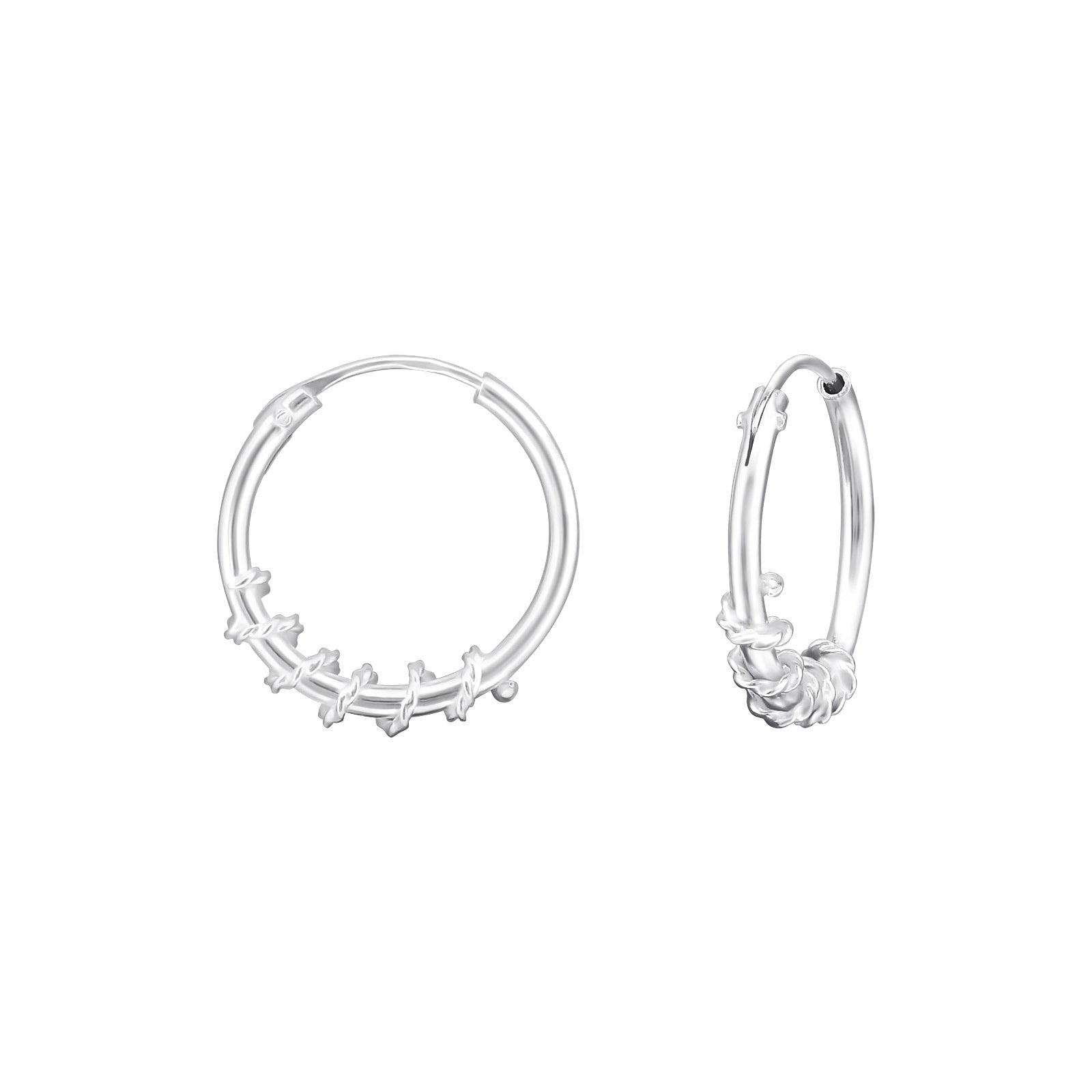 925 Silver Hoops Earring