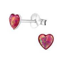 Load image into Gallery viewer, 925 Silver Heart Earring
