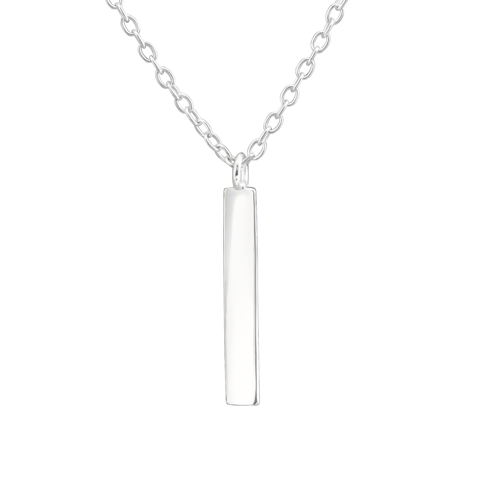 925 Silver Bar Necklace