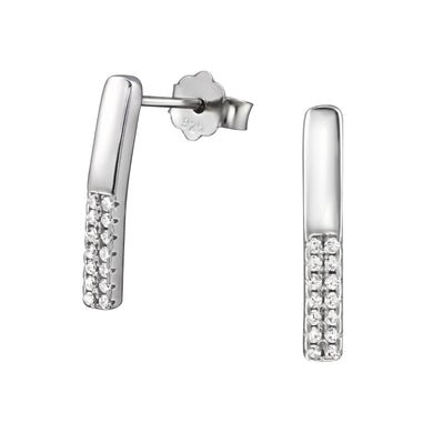 925 Silver Half Hoop Earring