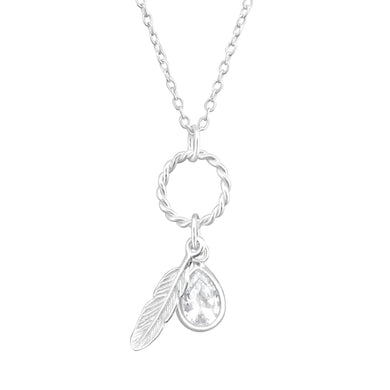 925 Silver Leaf Necklace