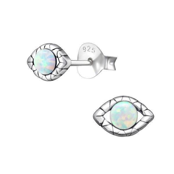 925 Silver Eyes White Opal
