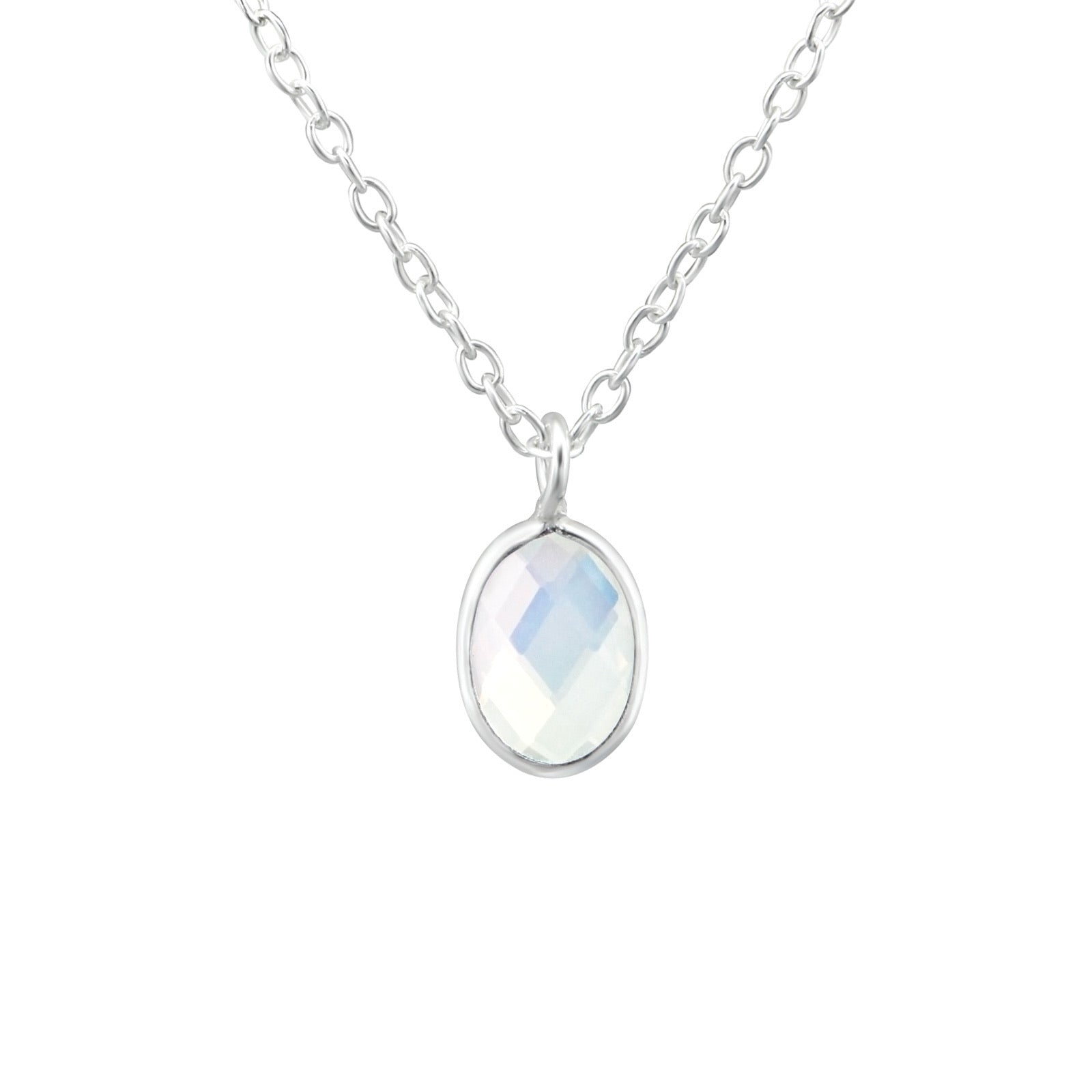925 Silver Oval Necklace