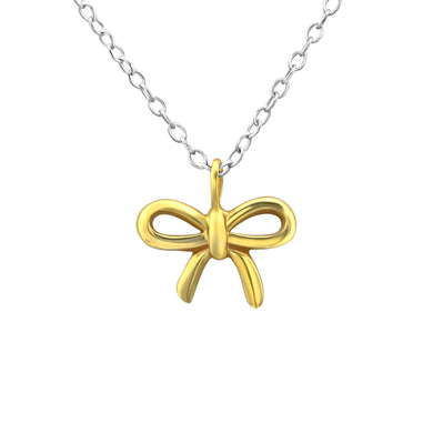 925 Silver Bow Necklace