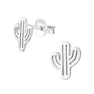 Aretes "Cactus" en Plata 925