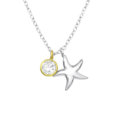 925 Silver Starfish Necklace