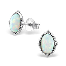 Load image into Gallery viewer, 925 Silver Oval Earring