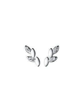 925 Silver Leaf Earring