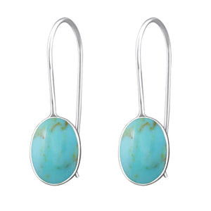 925 Silver Oval Earring