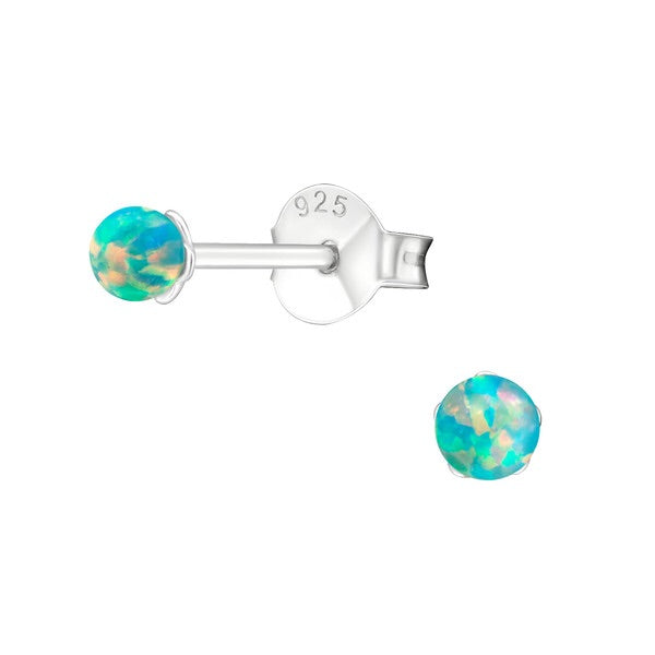 925 Silver Green Opal