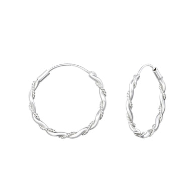 925 Silver Twisted Earring