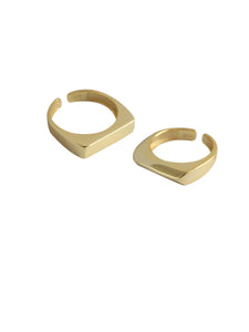 925 Silver Gold Plated Ring