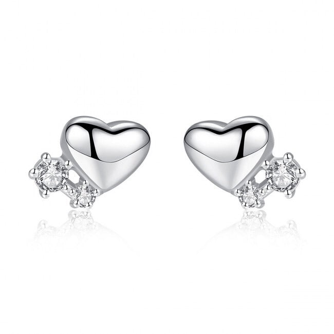 925 Silver Heart Earring