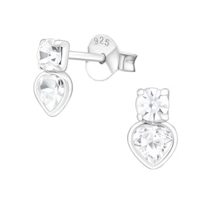 925 Silver Heart Earring