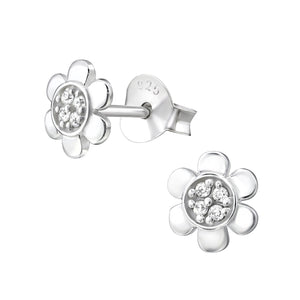 925 Silver Flower Earring