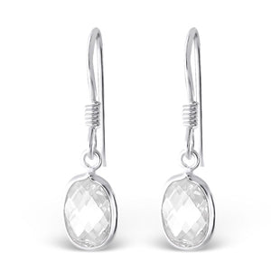 925 Silver Oval Earring