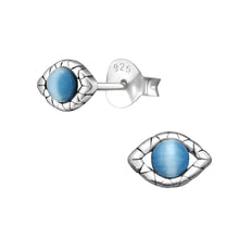 Load image into Gallery viewer, 925 Silver Evil Eye Earring