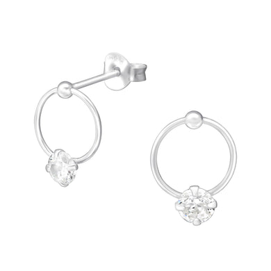 925 Silver Round Earring