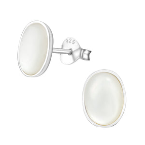 925 Silver Oval Earring