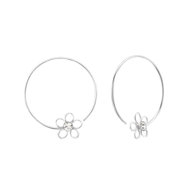 925 Silver Flower Earring