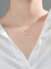 Load image into Gallery viewer, 925 Silver Moon Necklace