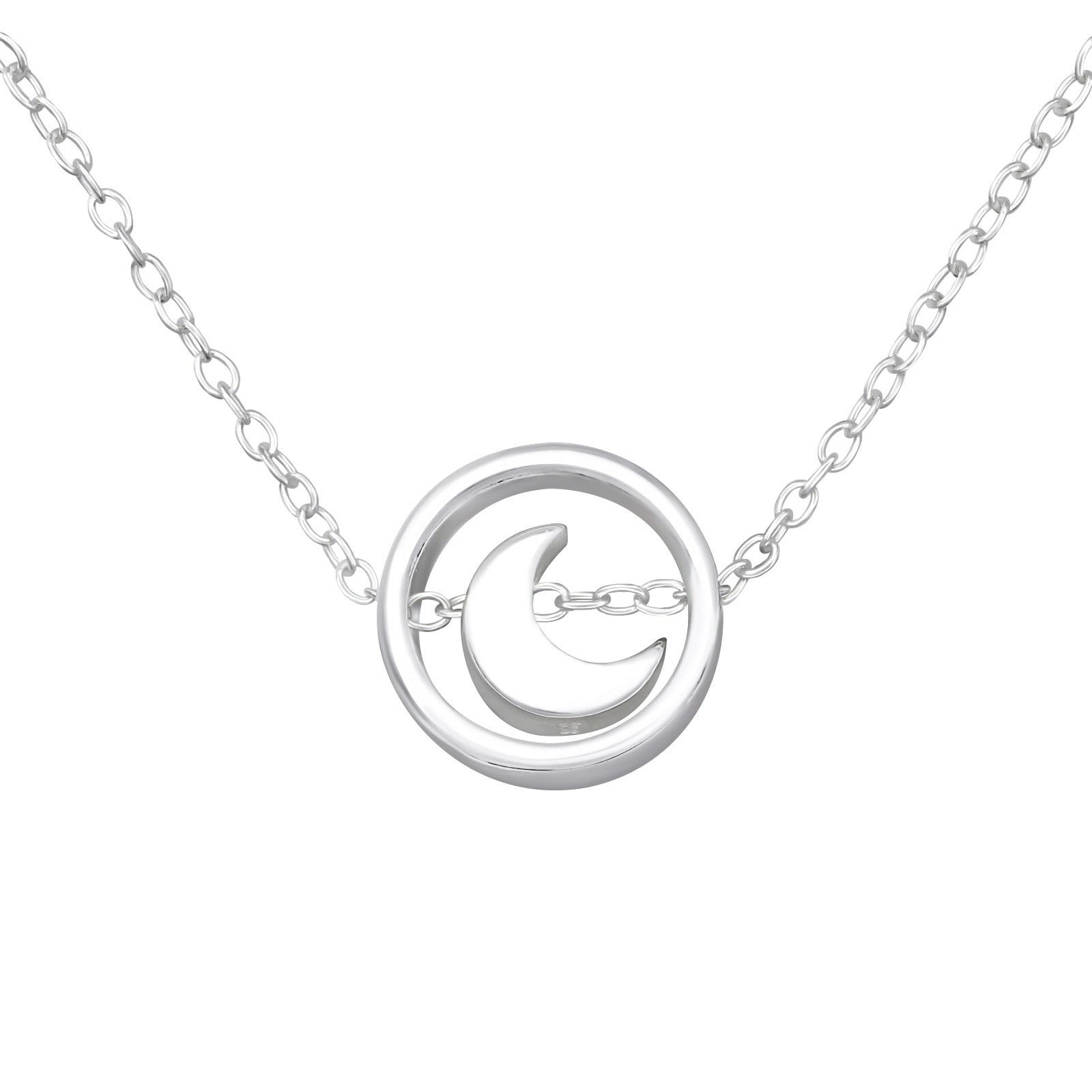 925 Silver Moon Necklace