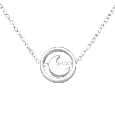 925 Silver Moon Necklace