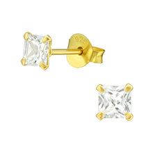Load image into Gallery viewer, 925 Silver Square Earring