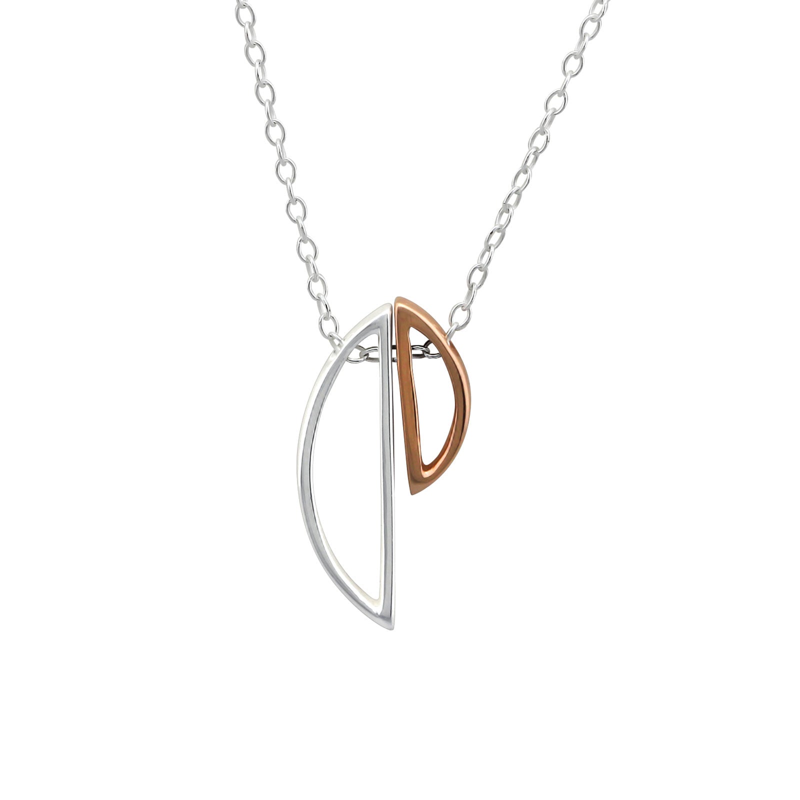 925 Silver Semi Circle Necklace