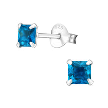 Load image into Gallery viewer, 925 Silver Square Earring