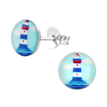Load image into Gallery viewer, 925 Silver Oval Earring