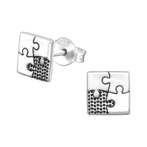 925 Silver Square Earring