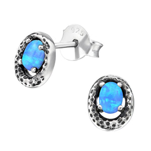 925 Silver Oval Earring