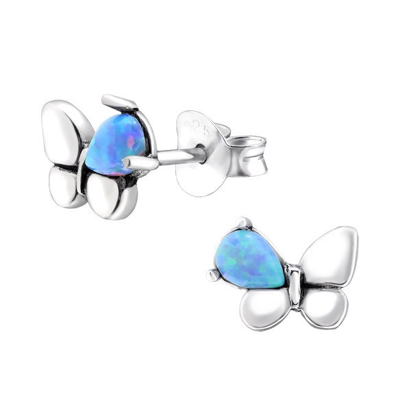 925 Silver Butterfly Opal