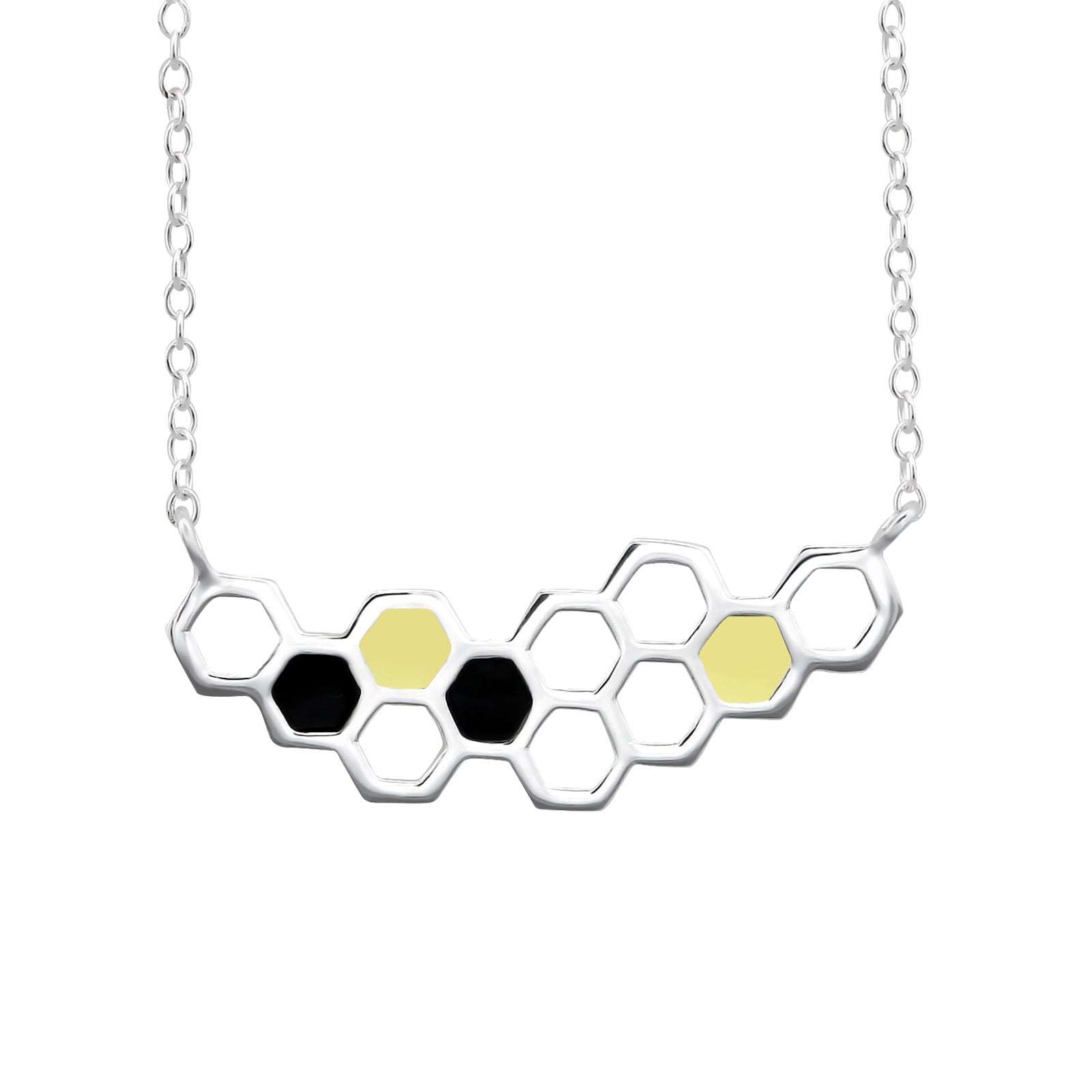 925 Silver Beehive Necklace