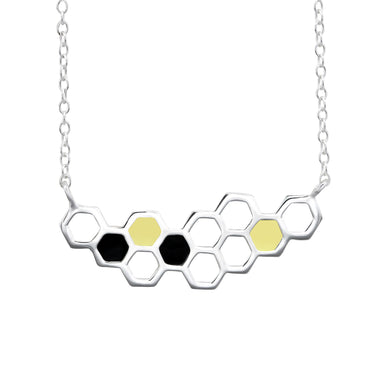 925 Silver Beehive Necklace
