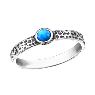 925 Silver Hammered Ring