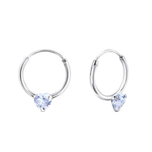 Load image into Gallery viewer, 925 Silver Heart Earring