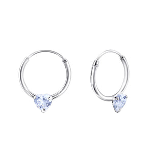 925 Silver Heart Earring