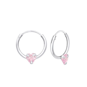 925 Silver Heart Earring