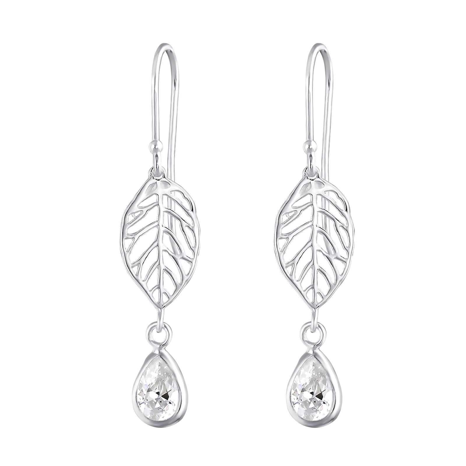 925 Silver Leaf Earring